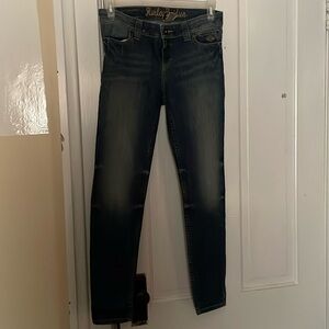 Harley Davidson distressed skinny jeans